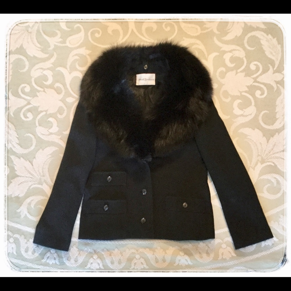 Vintage Designer Blazer with Mink Collar.